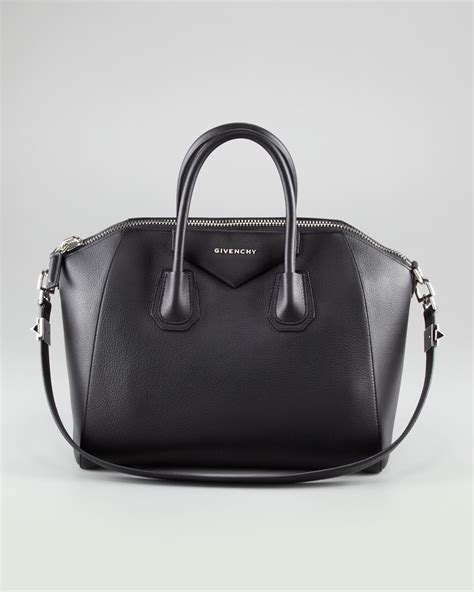 givenchy black leather purse|givenchy black logo handbag.